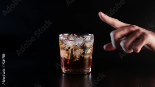 Wallpaper Mural Stop drinking gesture. A hand forbid to take glass with alcohol. Torontodigital.ca