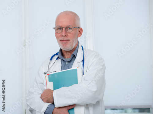 portrait of medical doctor with stethoscope