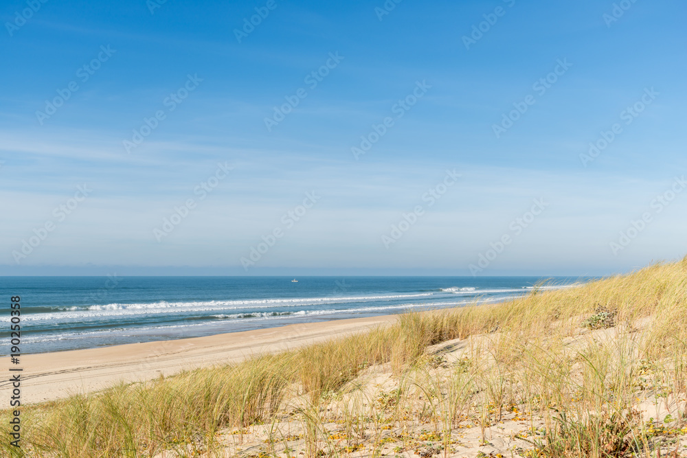 CAP FERRET (Bassin d'Arcachon, France), la plage des Dunes