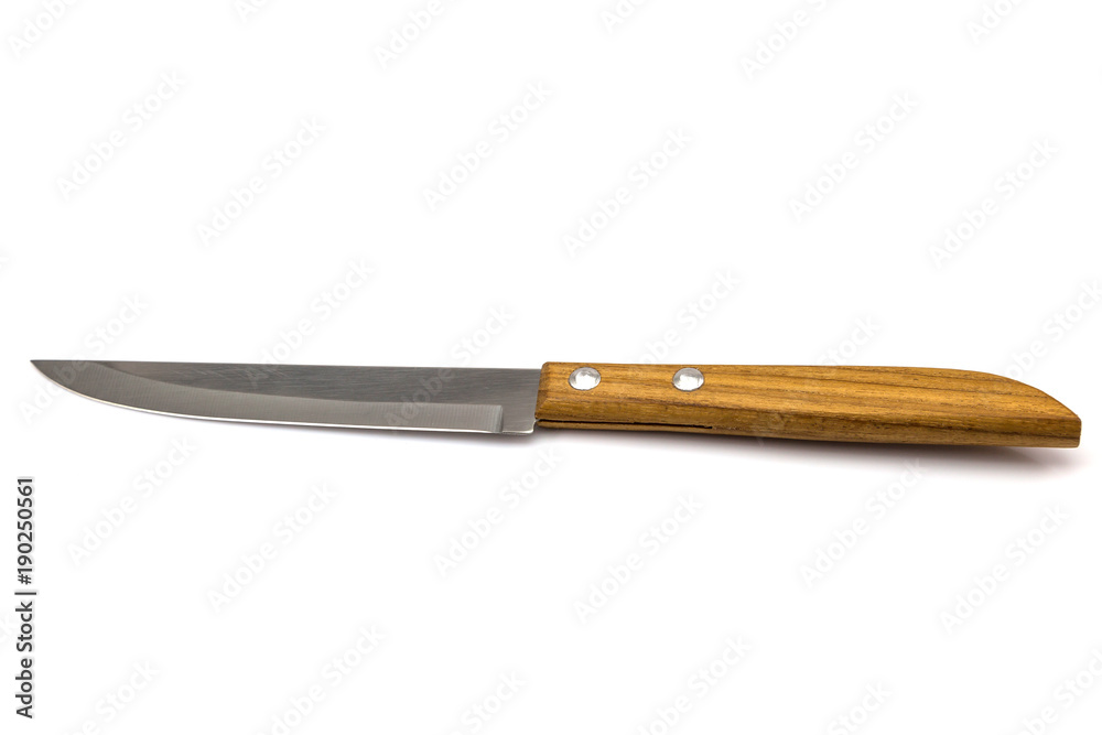 knife with wooden handle isolated knife with wooden handle isolated