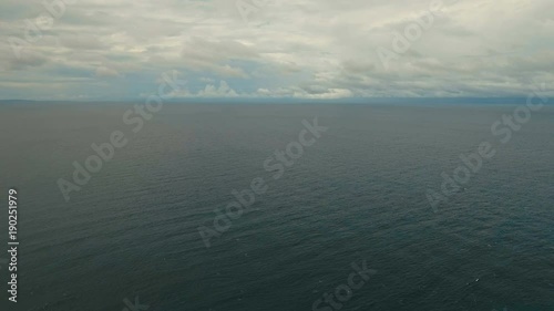 Wallpaper Mural Flying over the blue sea in the azure lagoon. Aerial view: water surface. Tropical sea. Boracay island Philippines. Flying over the azure surface of the ocean. 4K video. Travel concept. Aerial footage Torontodigital.ca