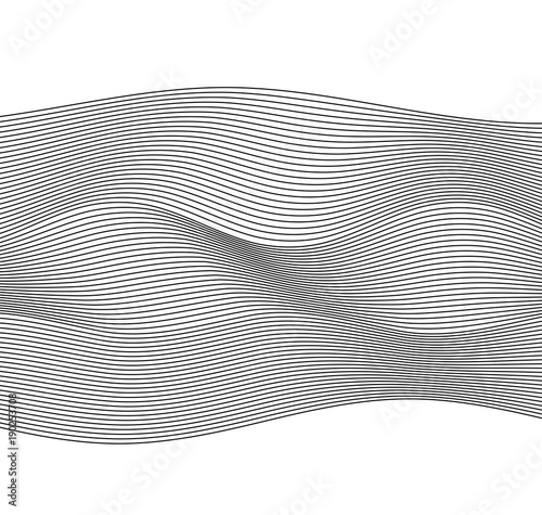 Design element Wave many parallel lines wavy form28