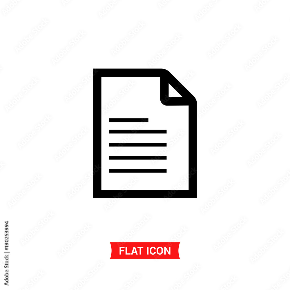 File vector icon, document symbol File vector icon, document symbol