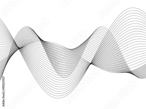 Design element Wave many parallel lines wavy form29