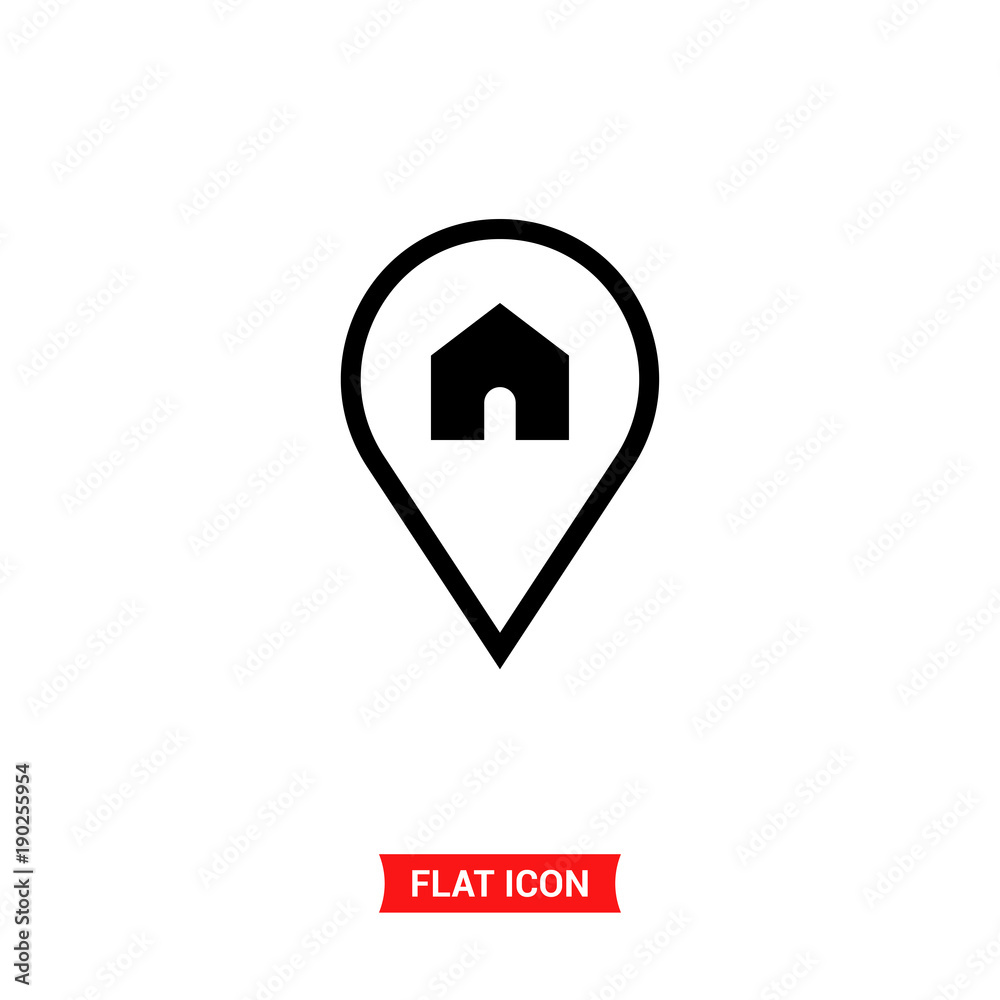 Pin vector icon Pin vector icon