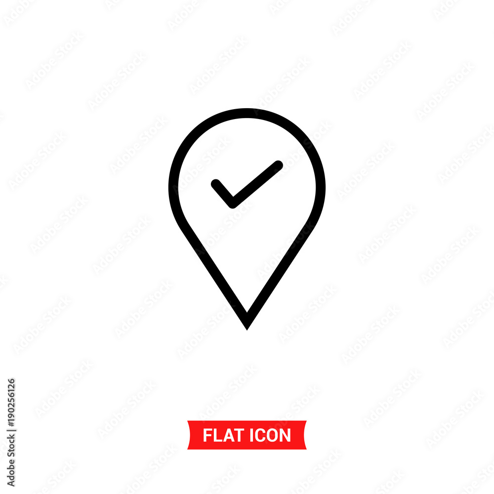 Pin vector icon Pin vector icon