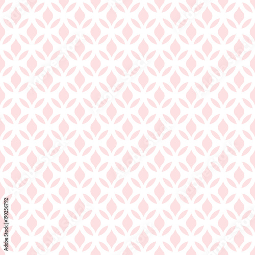Floral pattern. Wallpaper seamless vector background. Pink and white ornament. Graphic modern pattern