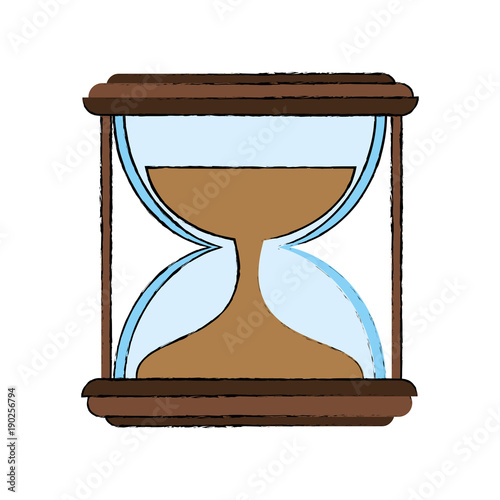 Hourglass time symbol icon vector illustration graphic design