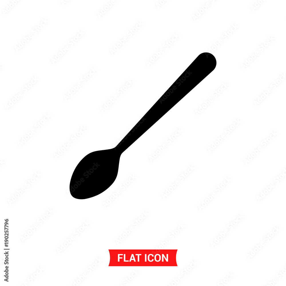 Spoon vector icon Spoon vector icon