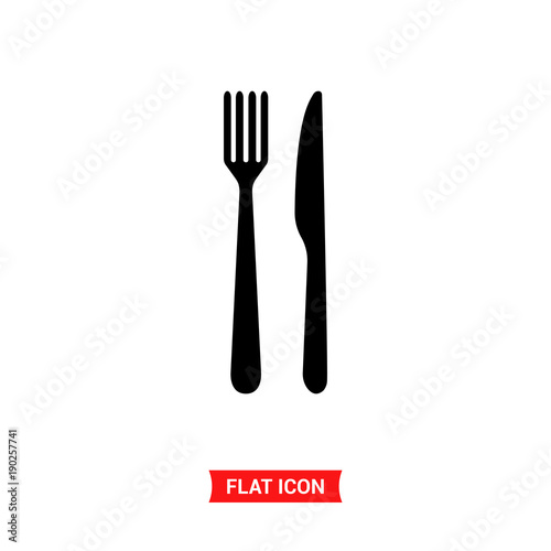 Fork knife vector icon