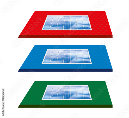  panneaux solaires sur un toit