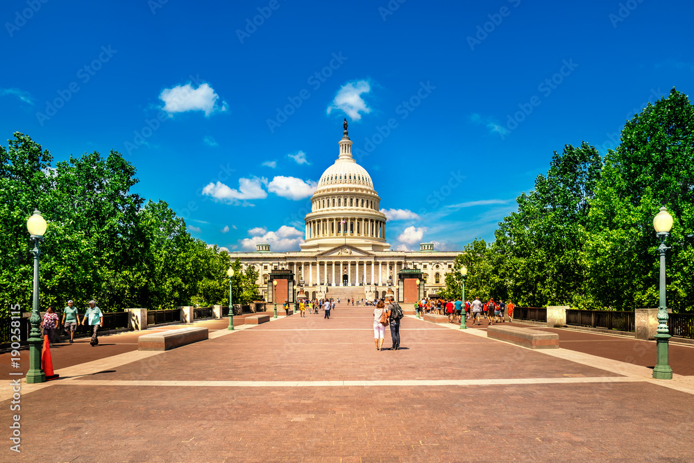 United States Capitol Building in Washington DC Famous US Landmark