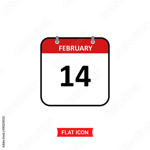 14 february vector icon