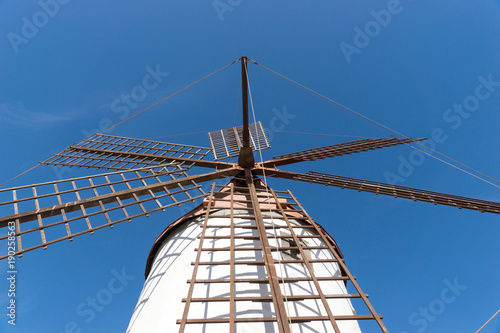 Classic vintage windmill on Gran Canaria Island, Canary Islands Spain