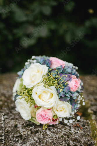 wedding flower bouquet close up