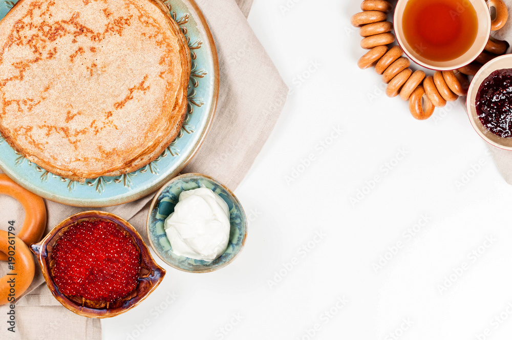 Shrovetide Maslenitsa festival meal