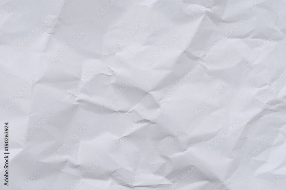 White crumpled paper background and texture White crumpled paper background and texture
