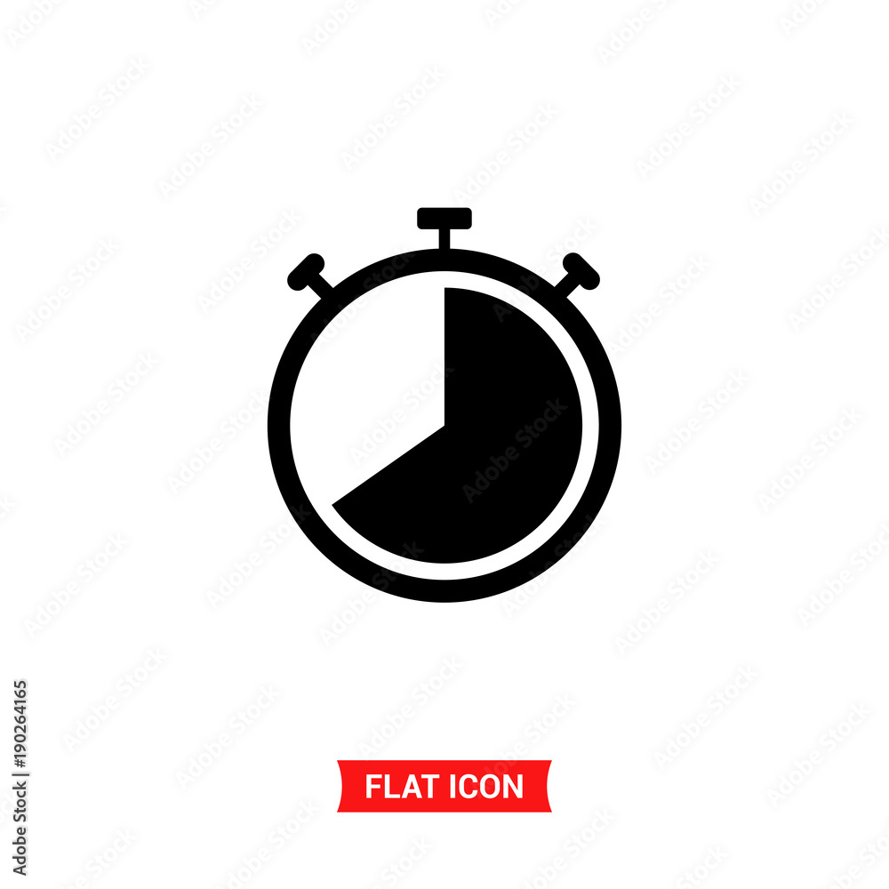 Stopwatch vector icon Stopwatch vector icon