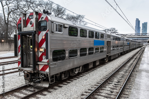 Train resting on tracks