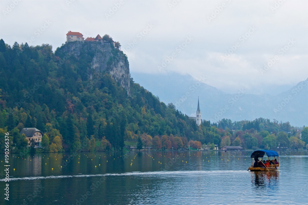 Bled Castle is a medieval castle built on a precipice above the city of Bled in Slovenia, overlooking Lake Bled.