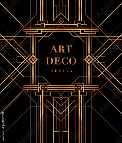 The Great Gatsby Style vector, Abstract geometric patterned background and geometric