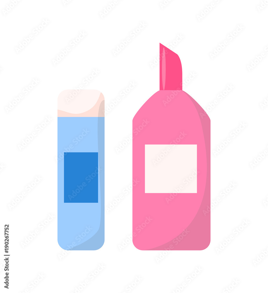 Adhesive in Stick or Plastic Container Vector Icon Adhesive in Stick or Plastic Container Vector Icon