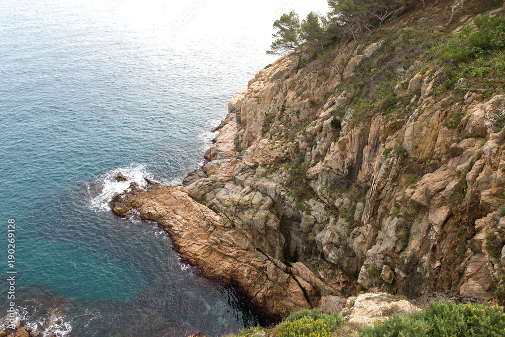beautiful wild coastline of Spain