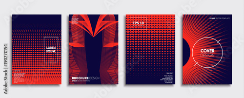 Obraz na płótnie Vector cover designs. Future Poster template. Smartphone modern background set. w salonie