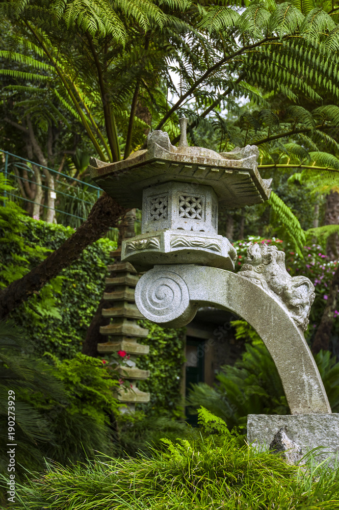 Obraz premium Oriental decoration, Monte Palace Tropical Garden, Funchal, Madeira