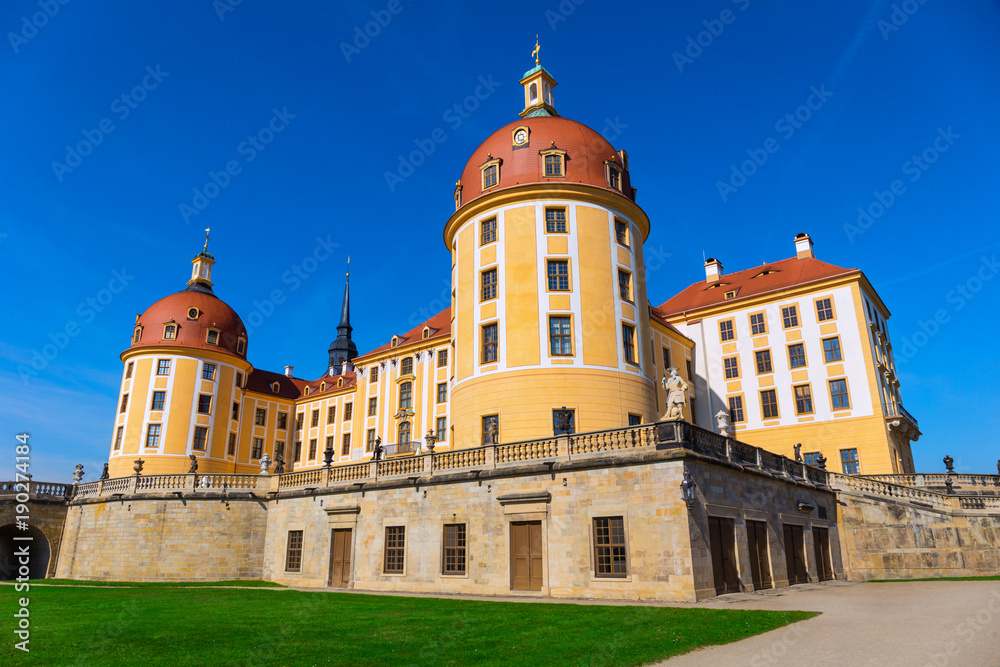 Castle Moritzburg near Dresden in Saxony, Germany. Filming location for the czech fairytale film 