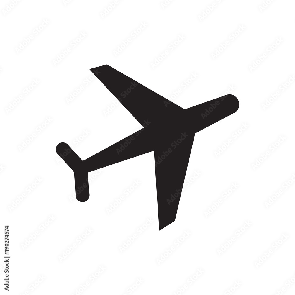 Obraz premium Plane icon vector illustration. Free royalty images.