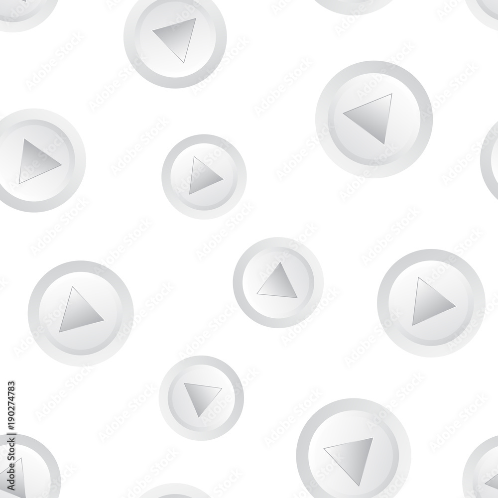 Play video seamless pattern background. Business flat vector illustration. Play button symbol pattern. Play video seamless pattern background. Business flat vector illustration. Play button symbol pattern.
