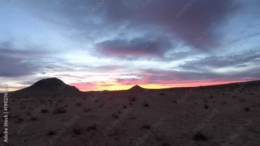 Mojave Desert Sunrise in 4k 