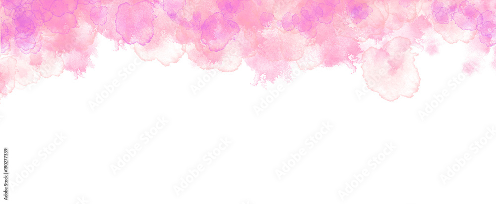 Pink, red and flesh coloured watercolour borders and backgrounds Pink, red and flesh coloured watercolour borders and backgrounds