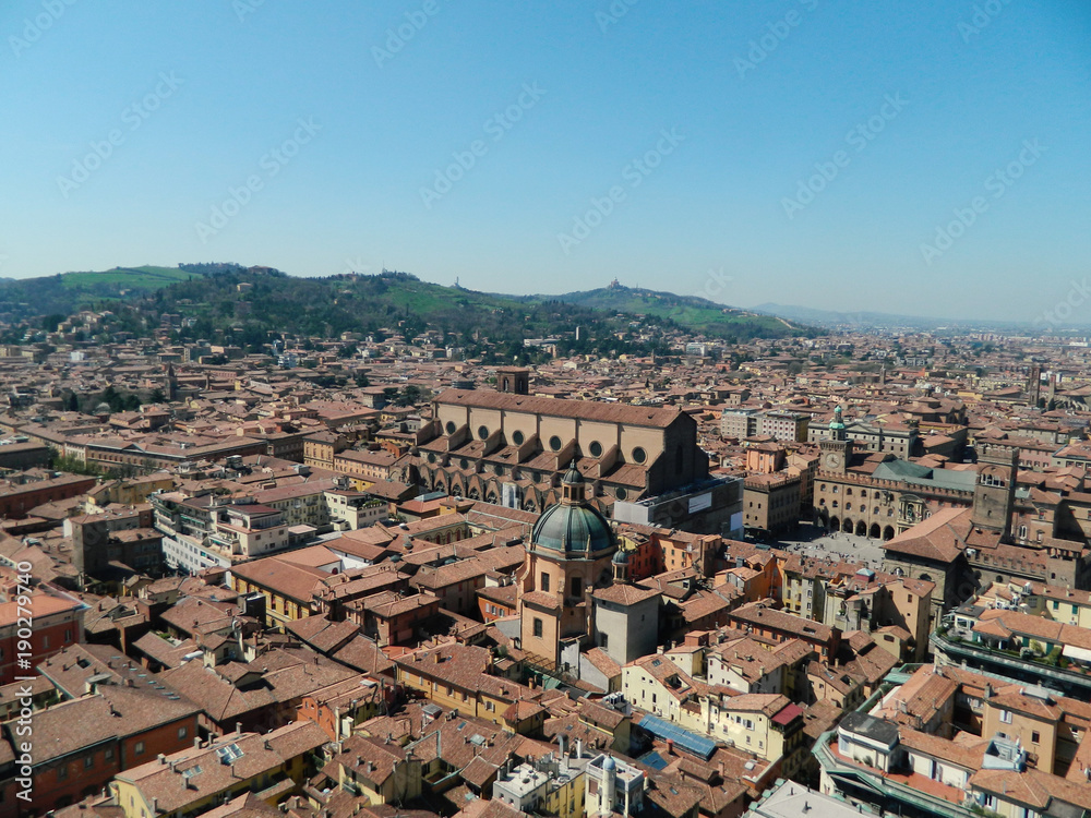 View from the towers of Bologna