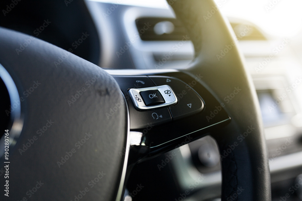 Steering wheel of a modern car