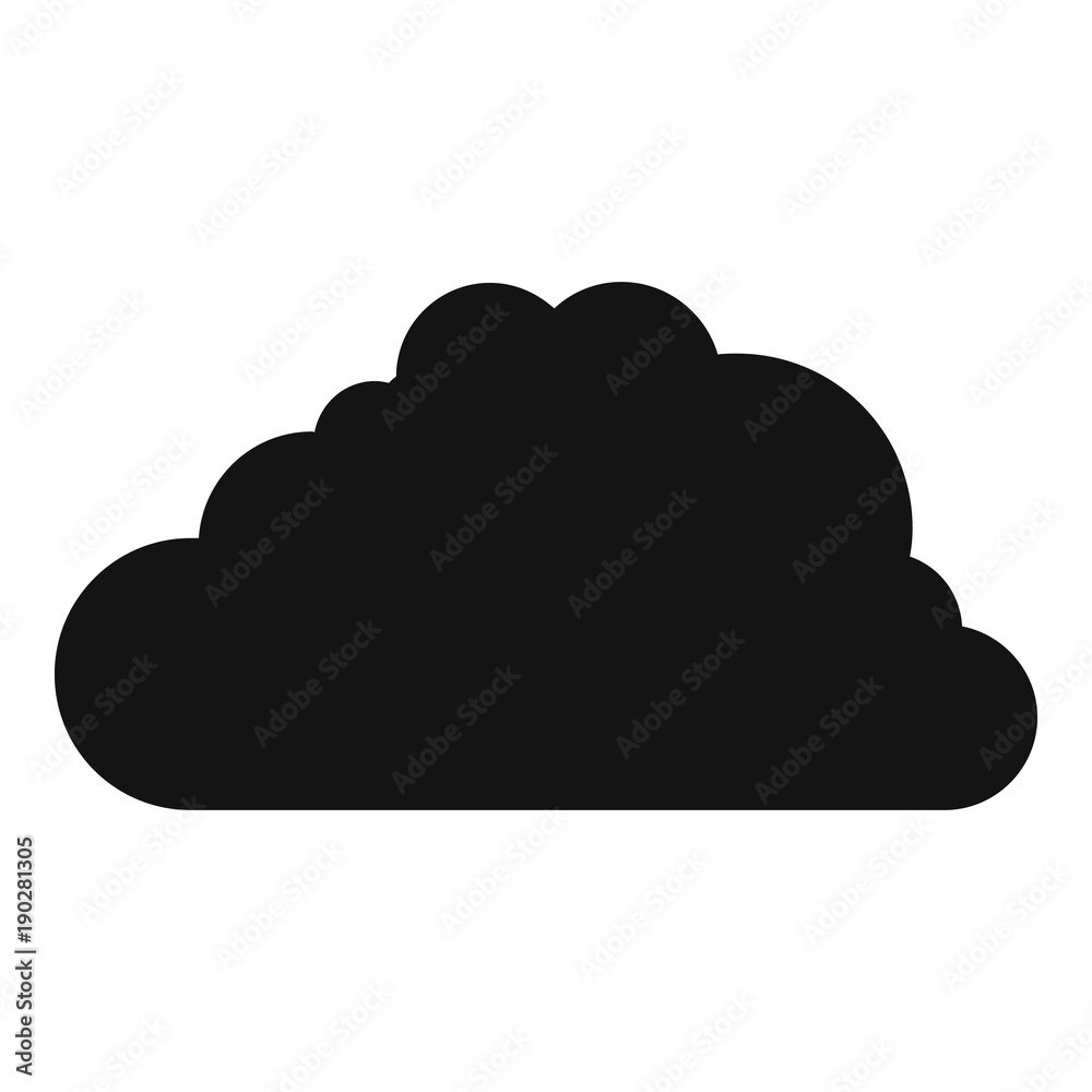 Big cloud icon. Simple illustration of big cloud vector icon for web Big cloud icon. Simple illustration of big cloud vector icon for web