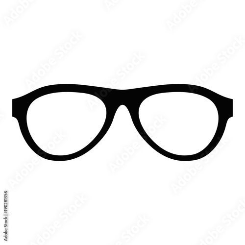 Myopic glasses icon. Simple illustration of myopic glasses vector icon for web