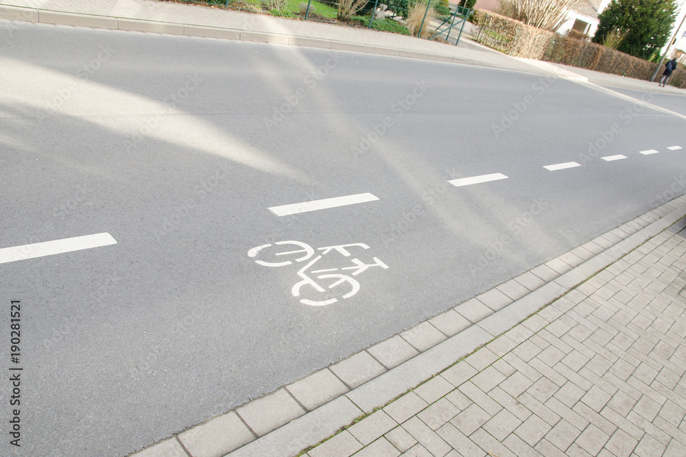Fototapeta premium Road surface marking