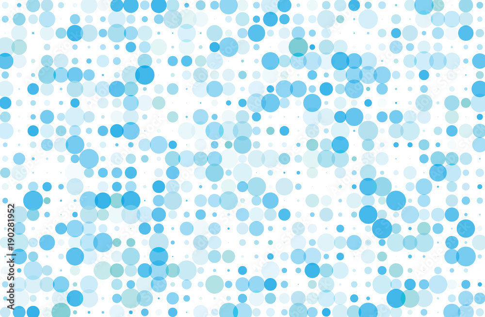 Dotted background with circles, dots, point different size, scale. Halftone pattern. Blue color Dotted background with circles, dots, point different size, scale. Halftone pattern. Blue color
