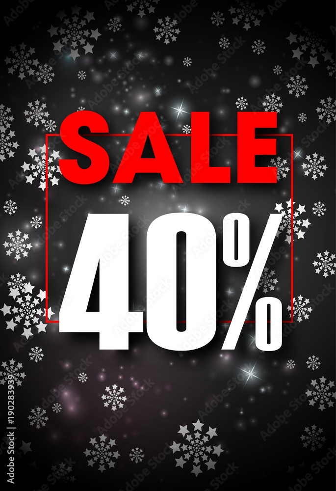 Black Friday poster design with snowflakes on backdrop. Vector illustration. Black Friday poster design with snowflakes on backdrop. Vector illustration.