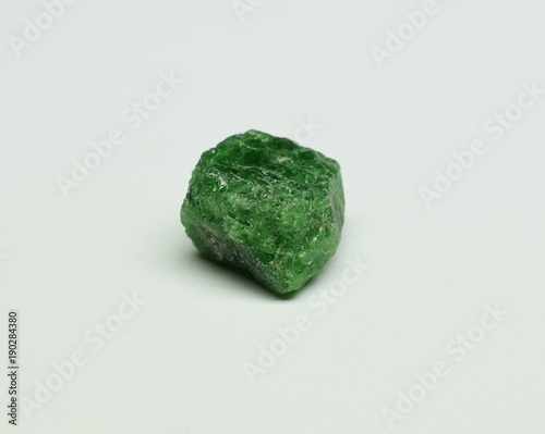 Tsavorite Garnet rough gemstone photo