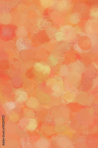 Orange Colored Textured Watercolor Background