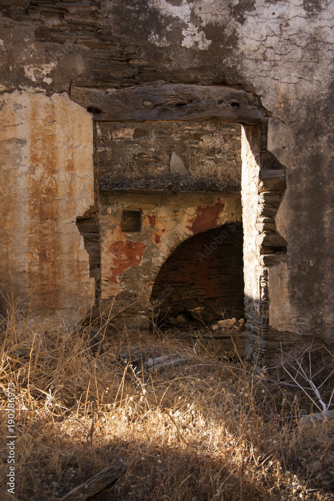 Fototapeta premium Ruins of an old house