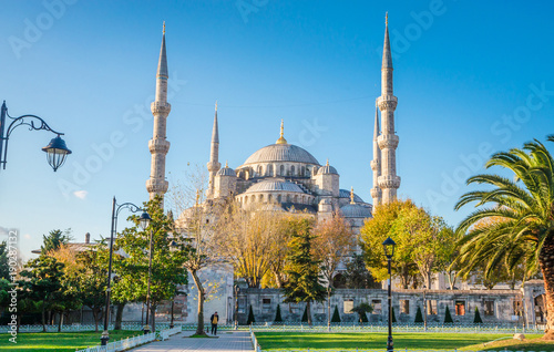 Photography The Blue Mosque, (Sultanahmet Camii), Istanbul, Turkey.