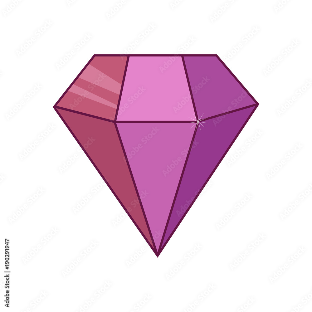 Purple gemstone icons. Vector illustration. Purple gemstone icons. Vector illustration.