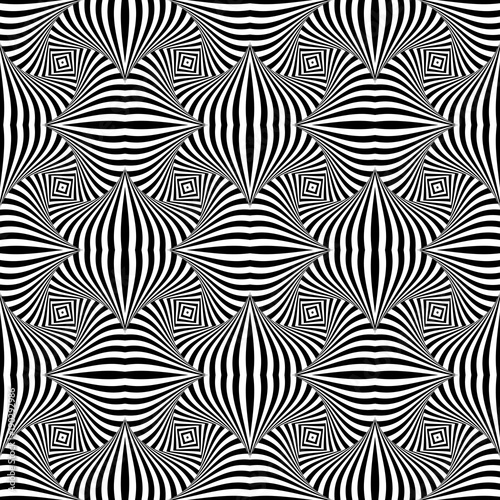 Seamless op art pattern.