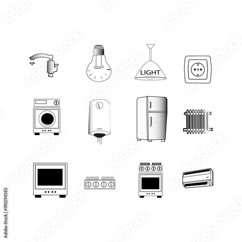 household electrical appliances stickers for electrical distribution board