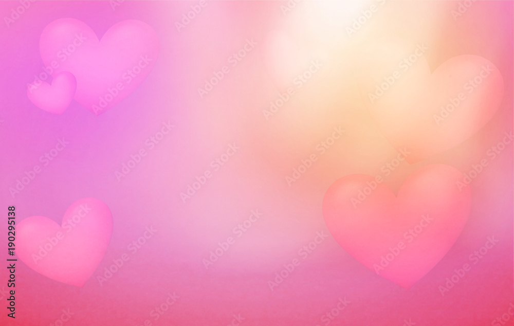 hearts background illustration