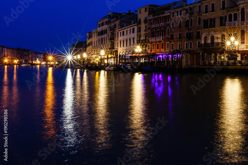 Grand Canal at night, Venice © Angelov
